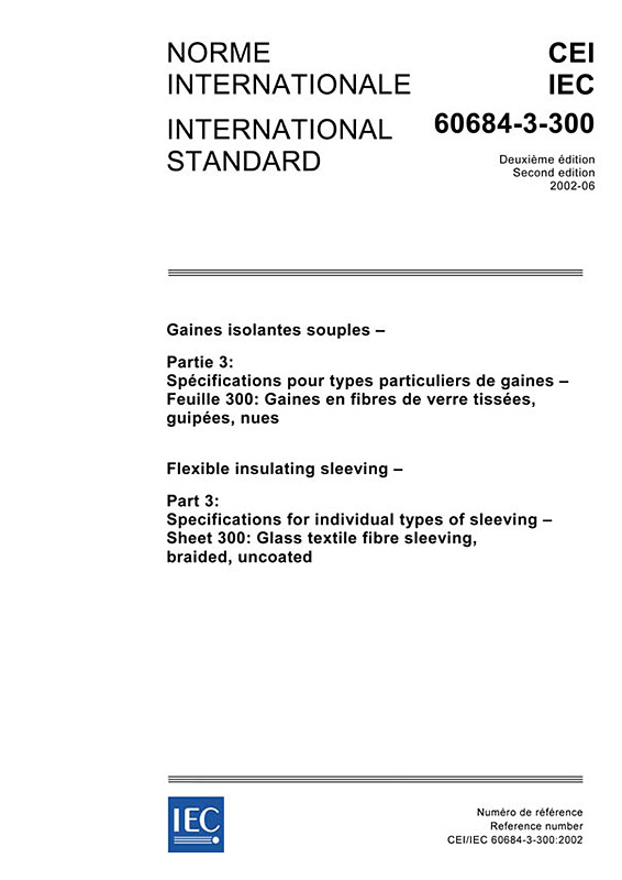 Cover IEC 60684-3-300:2002
